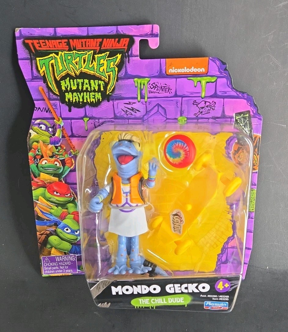 Playmates Toys TMNT Mutant Mayhem Mondo Gecko 4.5 in Action Figure