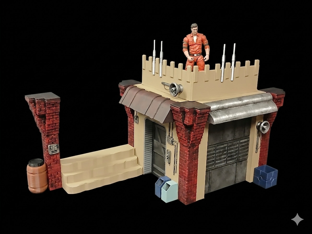FERRIX ANDOR TOWN SCENE 1:12 6&Prime; FIGURE DIORAMA STAR WARS SCI FI DISPLAY
