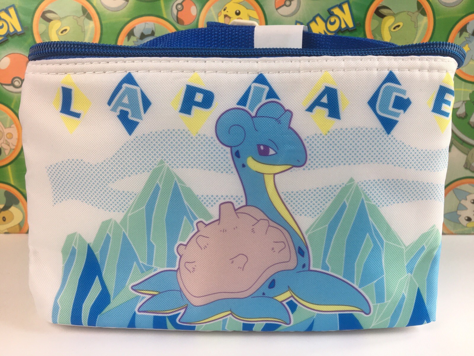 Pokemon Lapras insulated tote Lunch bag box zipper figure case water Toy 2014