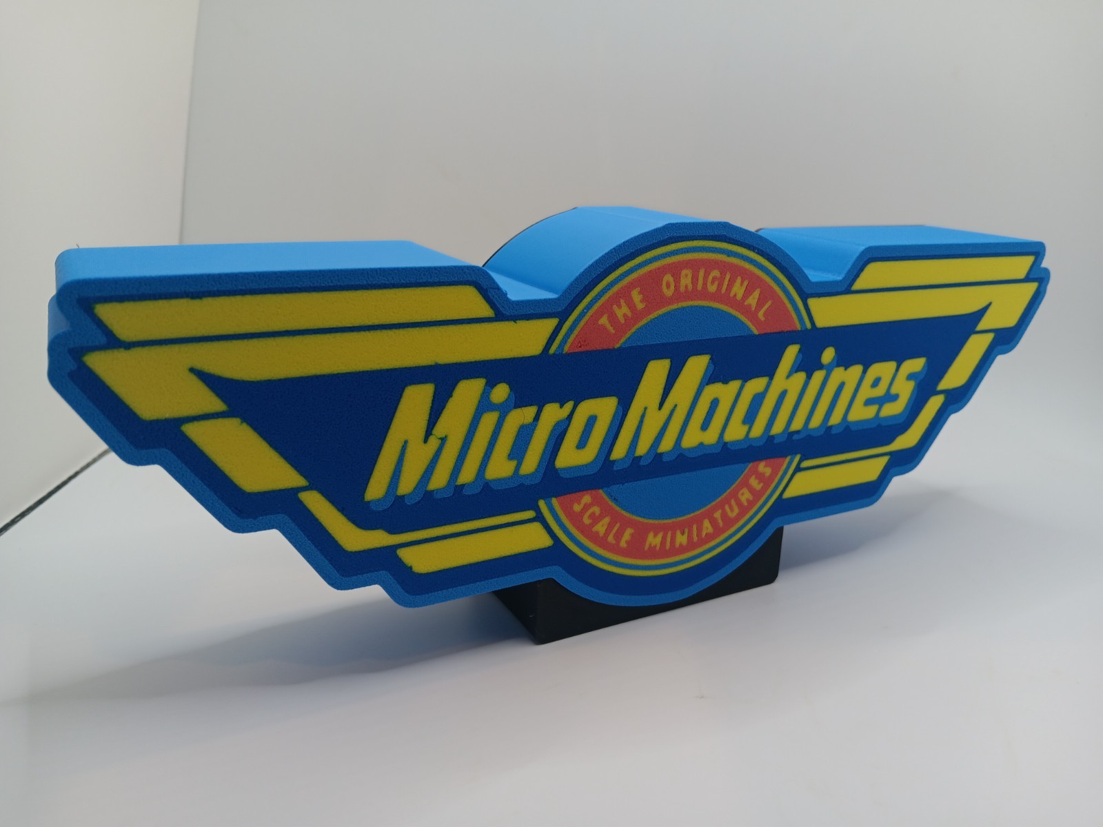 Retro Micro Machines logo lightbox sign light box for collection display