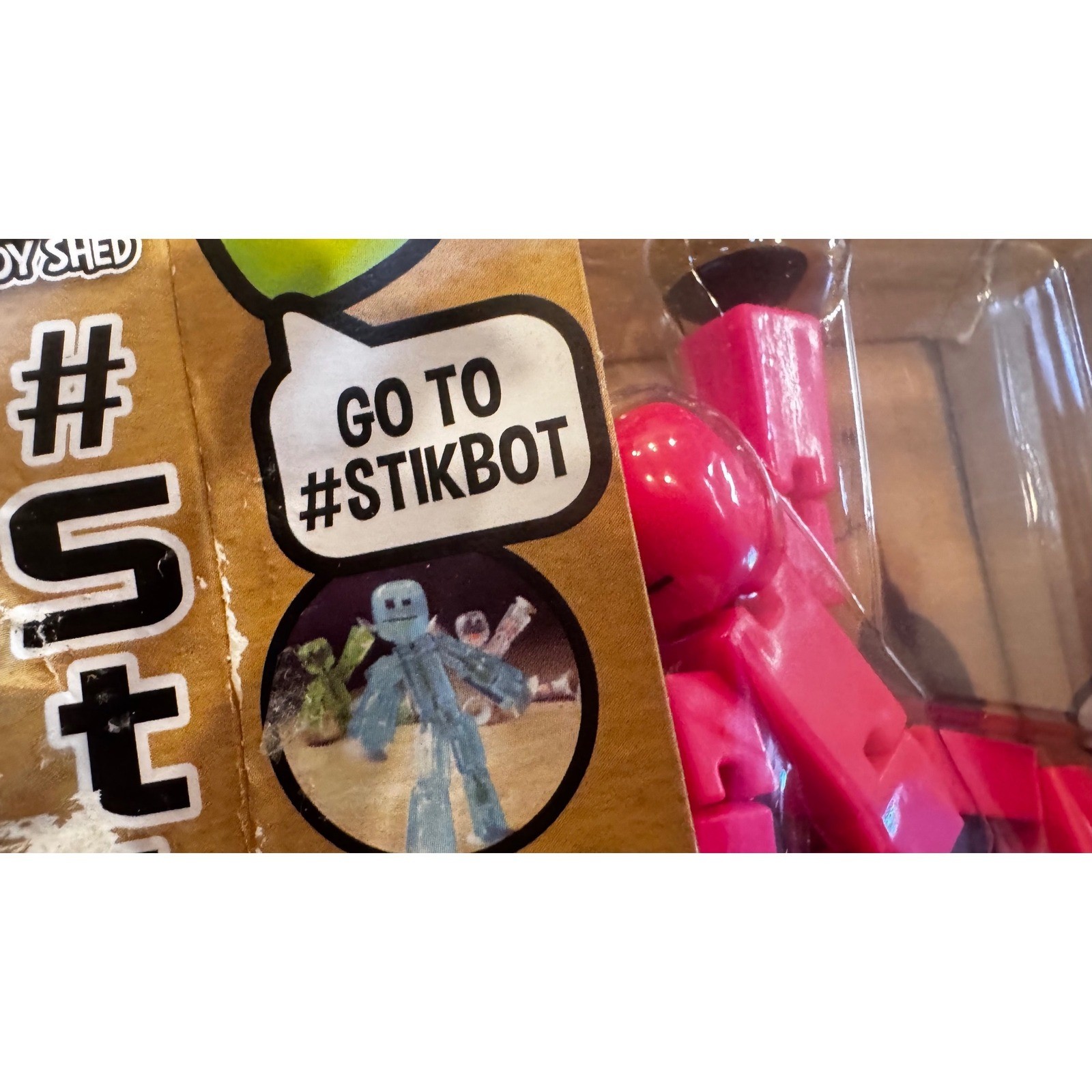 Stikbot Pink Stop Motion Animation Action Figure Zing Toy Shed New Box Wear 2017