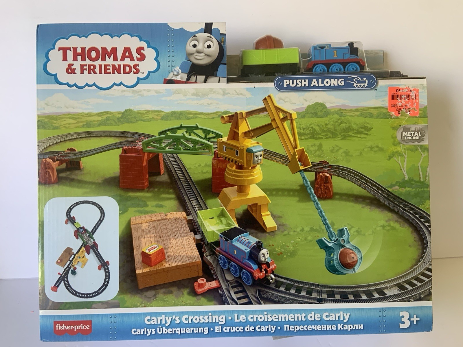 THOMAS & FRIENDS CARLY&rsquo;S CROSSING PUSH ALONG NEW IN BOX 2020 RARE