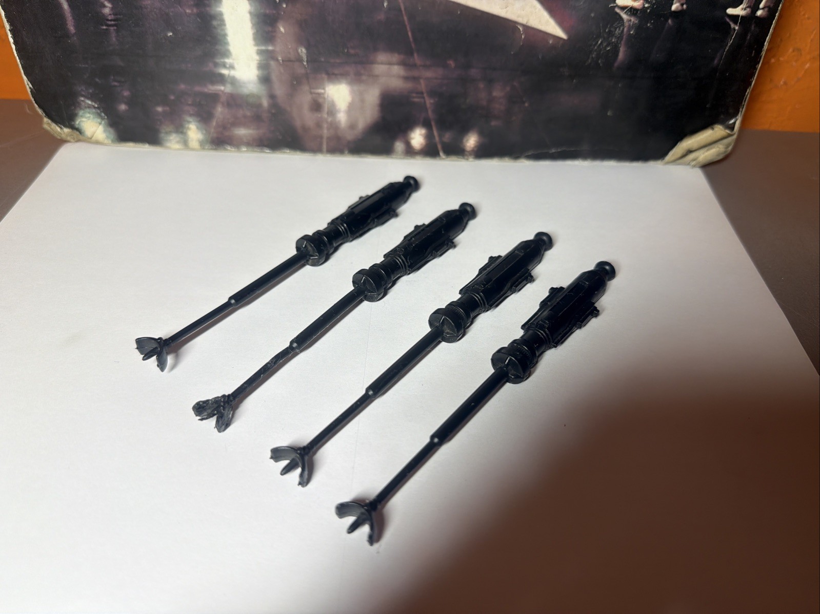 X-Wing Fighter Laser Cannon Complete Set Of 4 Star Wars 1978 Kenner Vintage