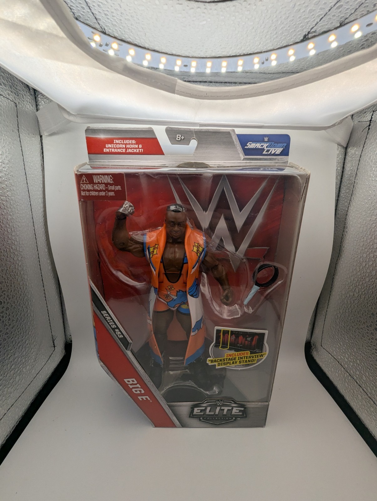 WWE BIG E ELITE SERIES 53 ACTION FIGURE WITH STAND NEW DAY RARE