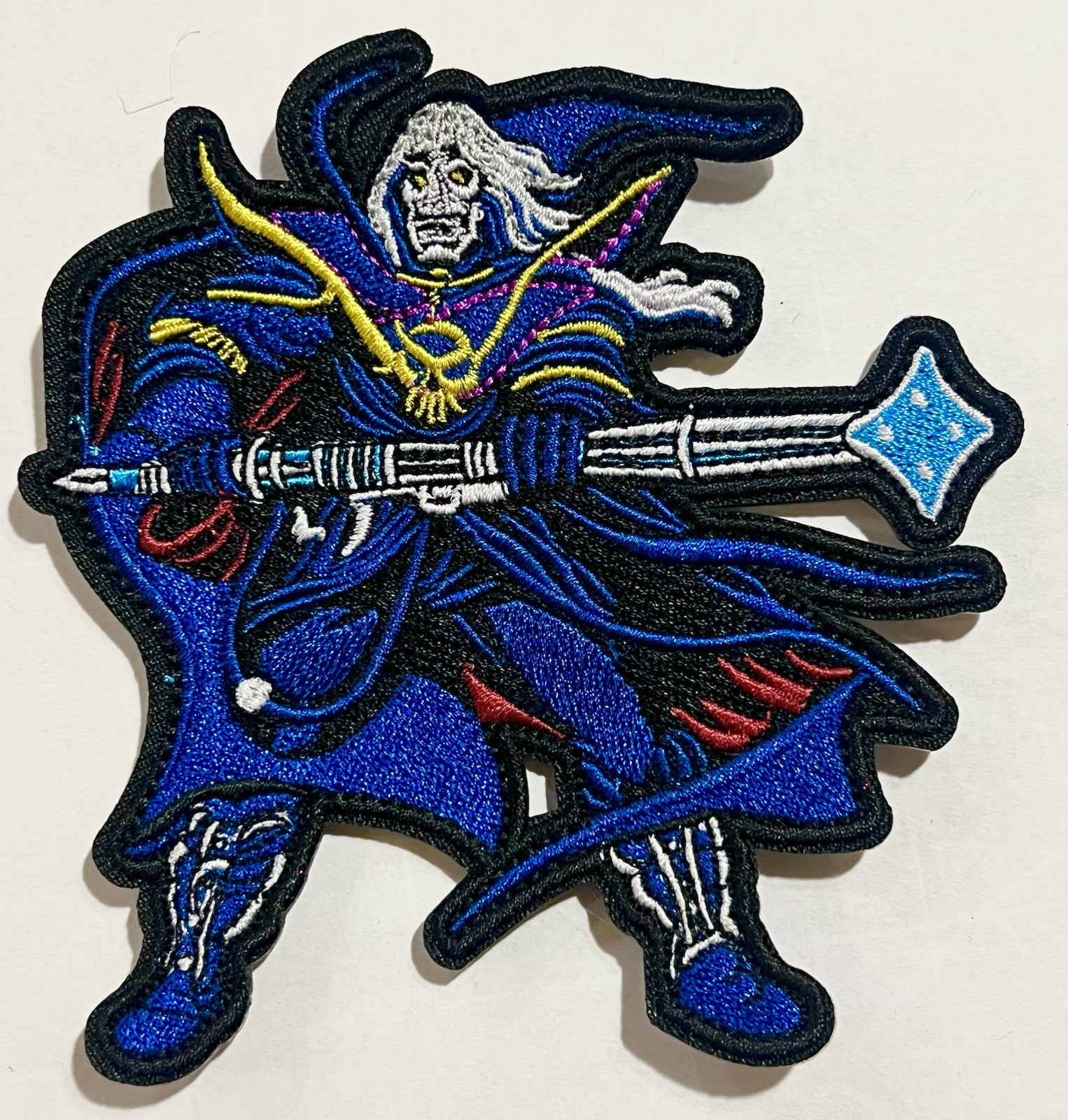 SKELETON WARRIORS embroidered GRIMSKULL figure patch action morale Skeletor MOTU