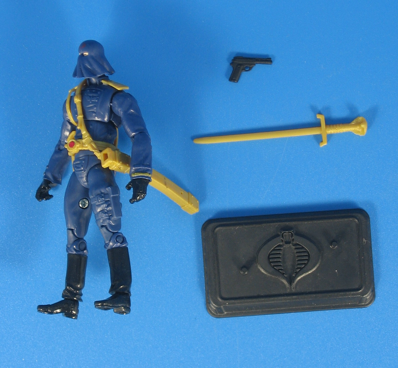 GI Joe Cobra Commander 4&Prime; Action Figure 2013 Blue Loose Hasbro POC 25th Basic
