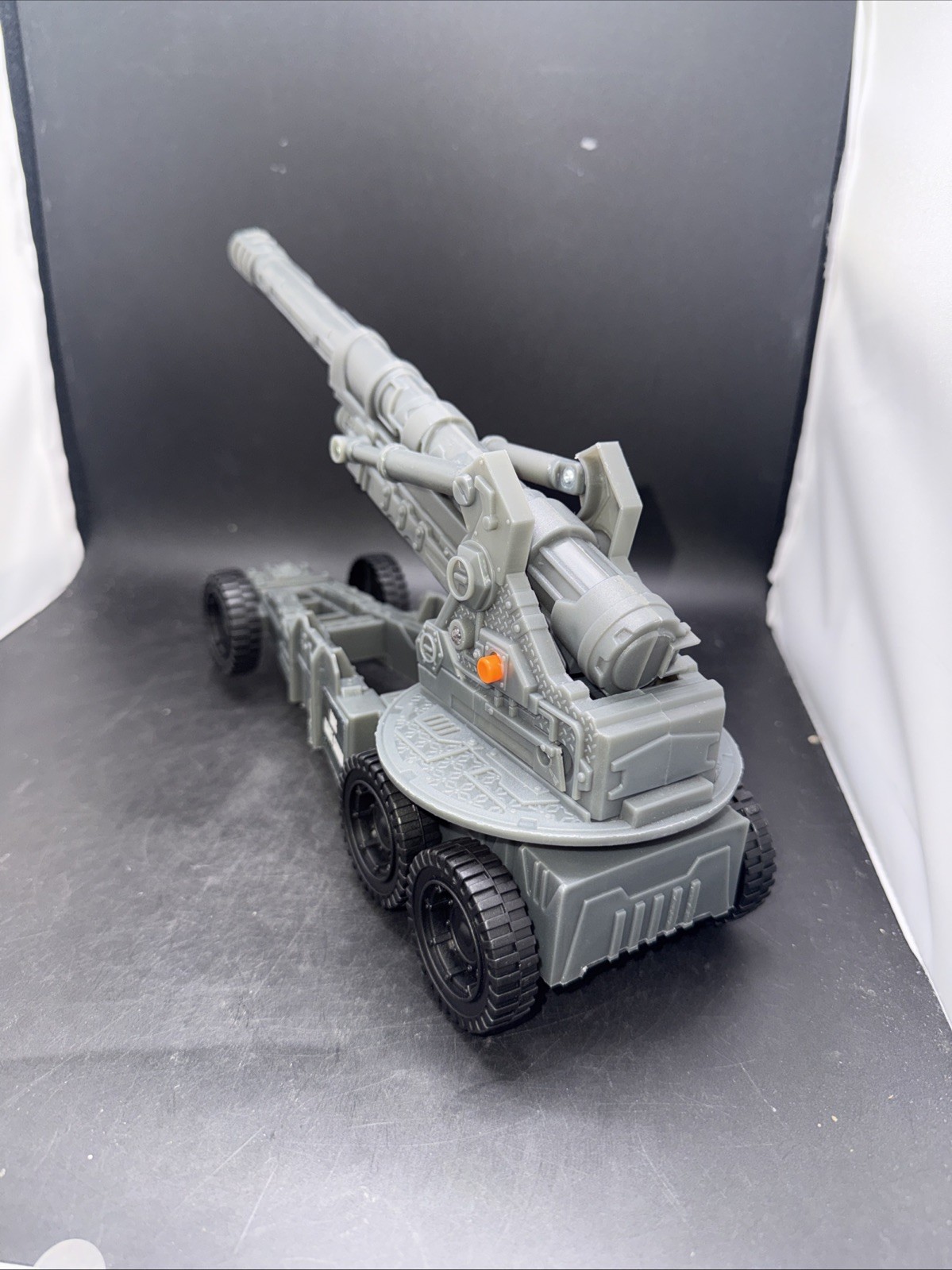 GI Joe WWII 155mm Howitzer Long Range Cannon Vehicle Light And Sound Work