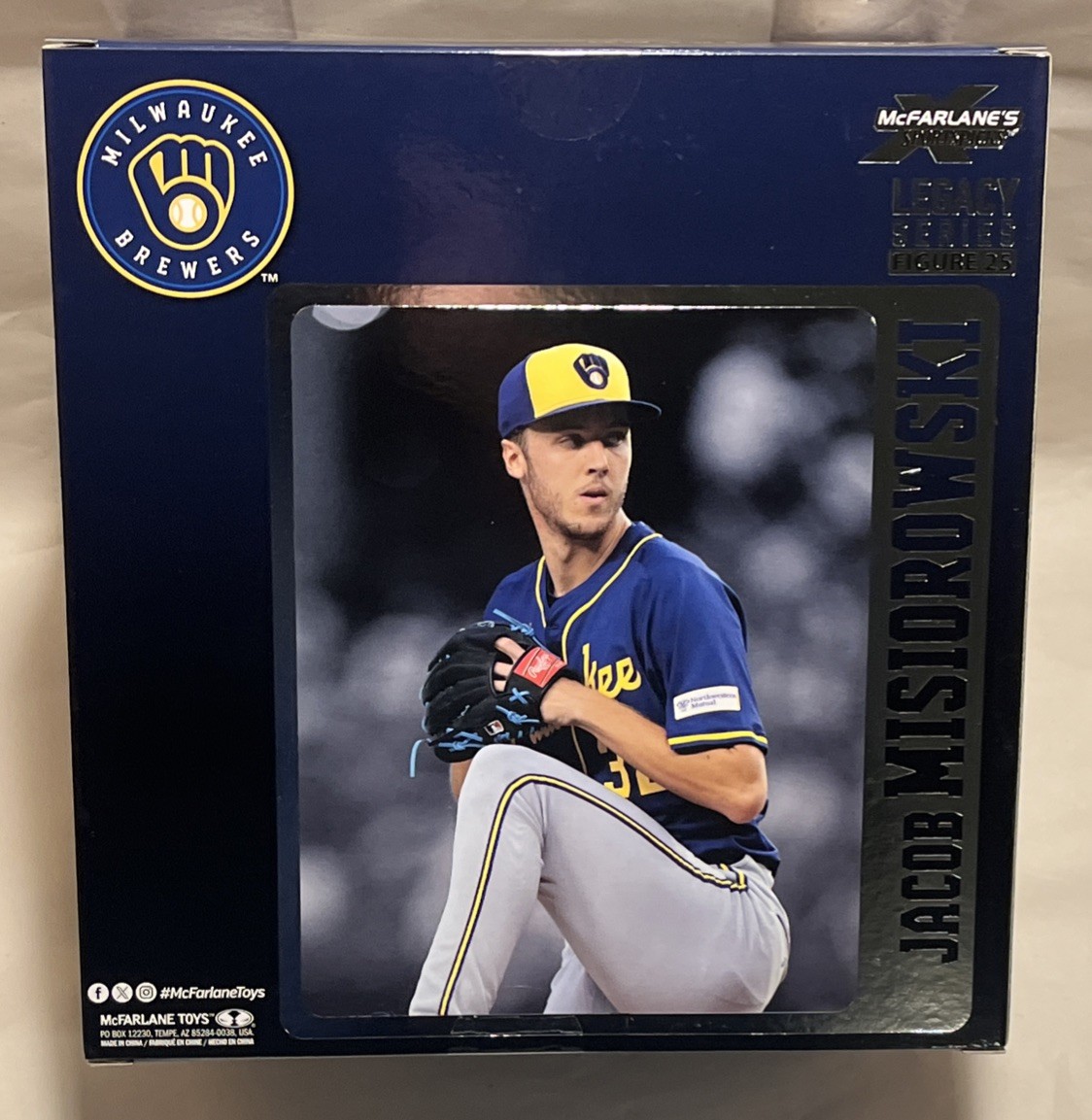 McFarlane MLB SportsPicks Jacob Misiorowski Milwaukee Brewers 7&Prime; Action Fig