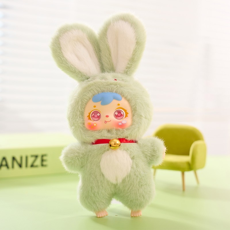 7&Prime; Blind Box Rabbit Plush Keychain Mystery Bunny Doll Large Toy US STOCK Gift