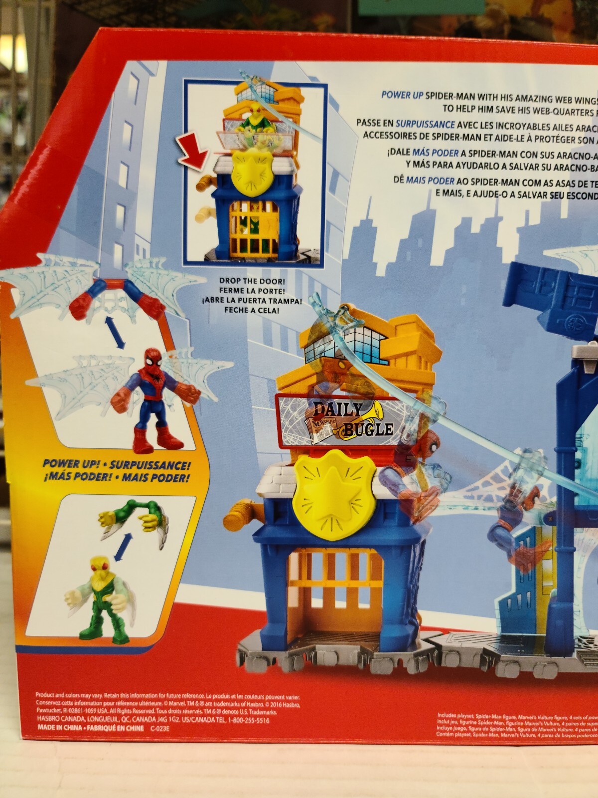 Spider-Man Web-Quarters Marvel Super Hero Adventures Playskool 2016 New Sealed