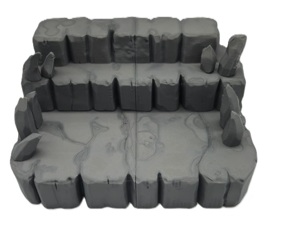 1:18 Scale MOTU Snake Mountain Riser Diorama Base Detolf Figure Photography