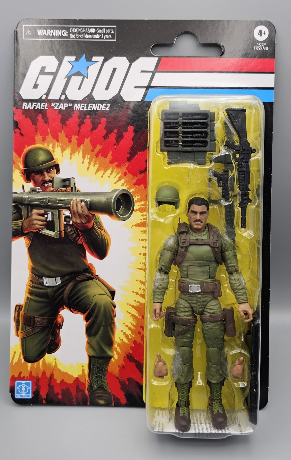 G.I. Joe Classified Series Retro Cardback Rafael « Zap » Melendez Hasbro MOSC