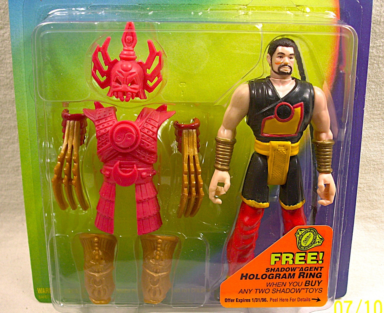 Vintage ☆ 1994 Kenner ☆ The Shadow ☆ BATTLE SHIWAN KHAN ☆ Action Figure ☆ L@@K!