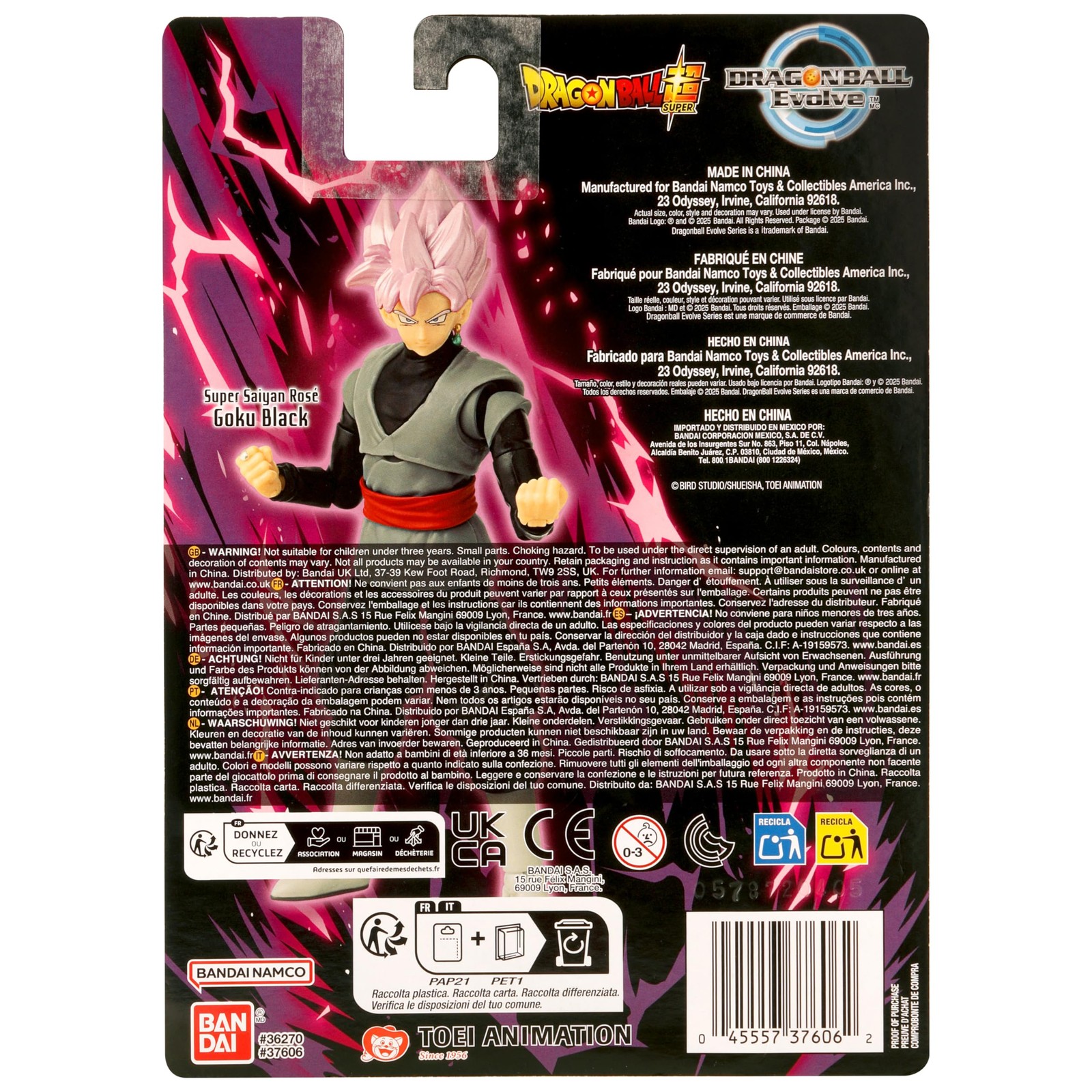 Dragon Ball Evolve – Dragon Ball Super – Super Saiyan Rose Goku Black 5&Prime; Acti…