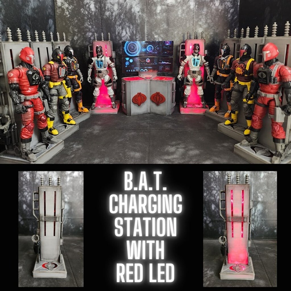 1 B.A.T. CHARGING STATION 1:12 Scale, For GI Joe Classified, 3D Custom Design