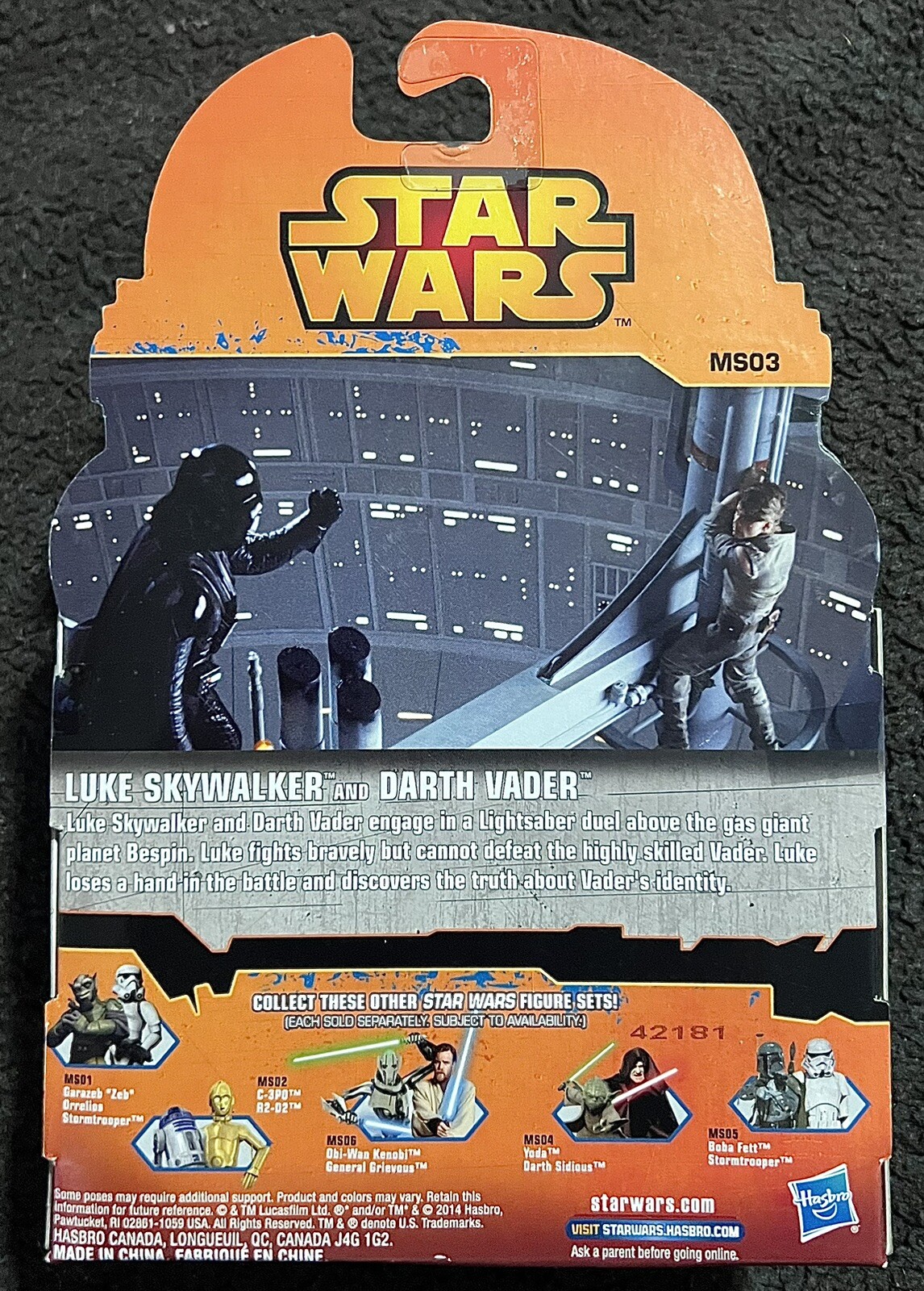 STAR WARS REBELS MISSION SERIES MS03 LUKE SKYWALKER & DARTH VADER FIGURES RARE