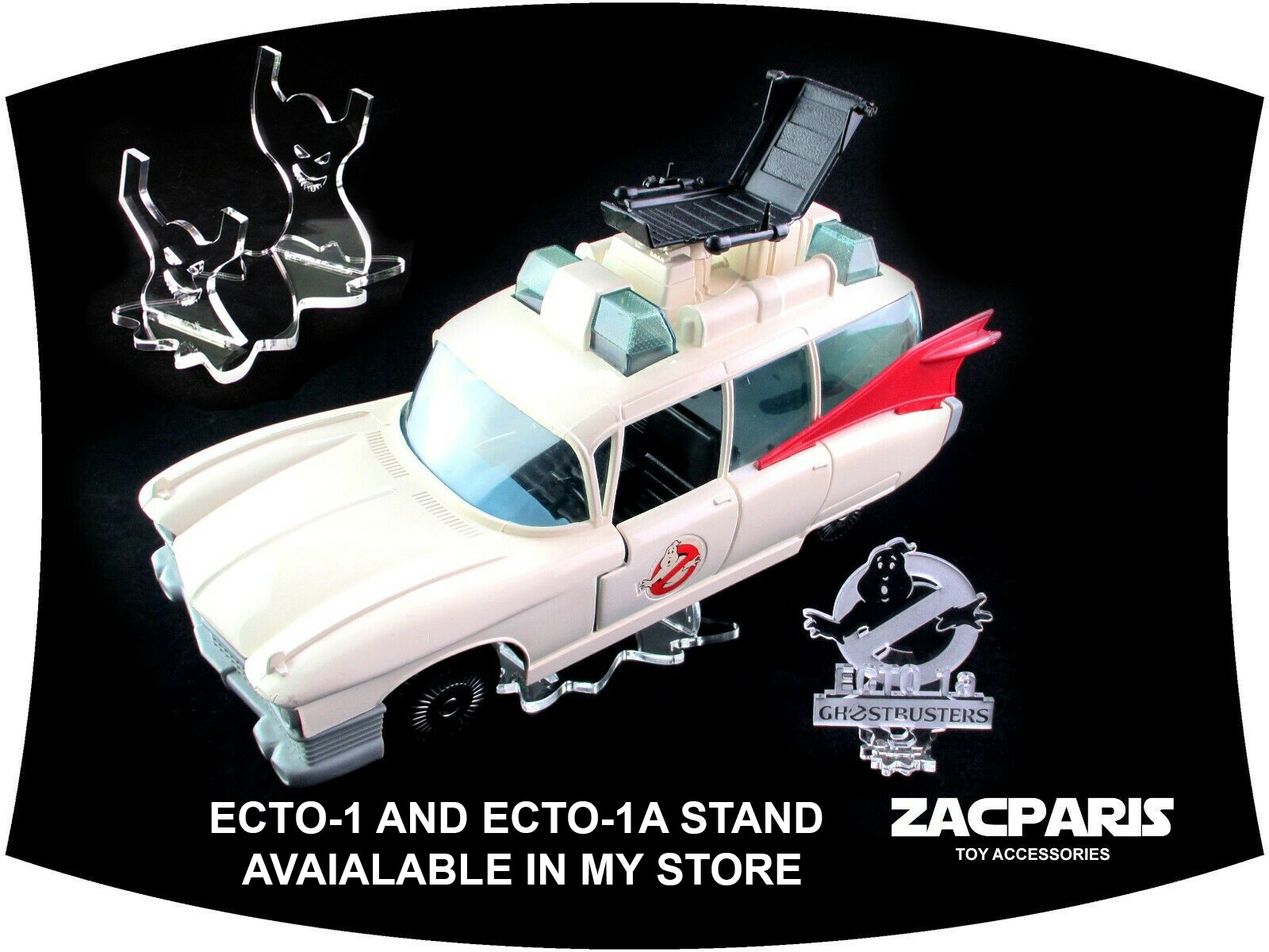 CUSTOM STICKERS for THE REAL GHOSTBUSTERS ECTO 1a CAR & SLIME GREEN OR RED!!