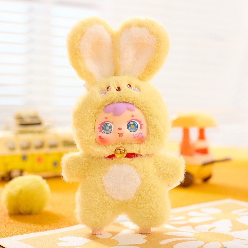 7&Prime; Blind Box Rabbit Plush Keychain Mystery Bunny Doll Large Toy US STOCK Gift