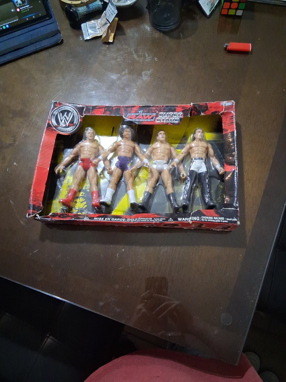 WWE RAW SUPERSTARS RIC FLAIR, CARLITO, CHRIS MASTERS SHAWN MICHAELS Ripped Box