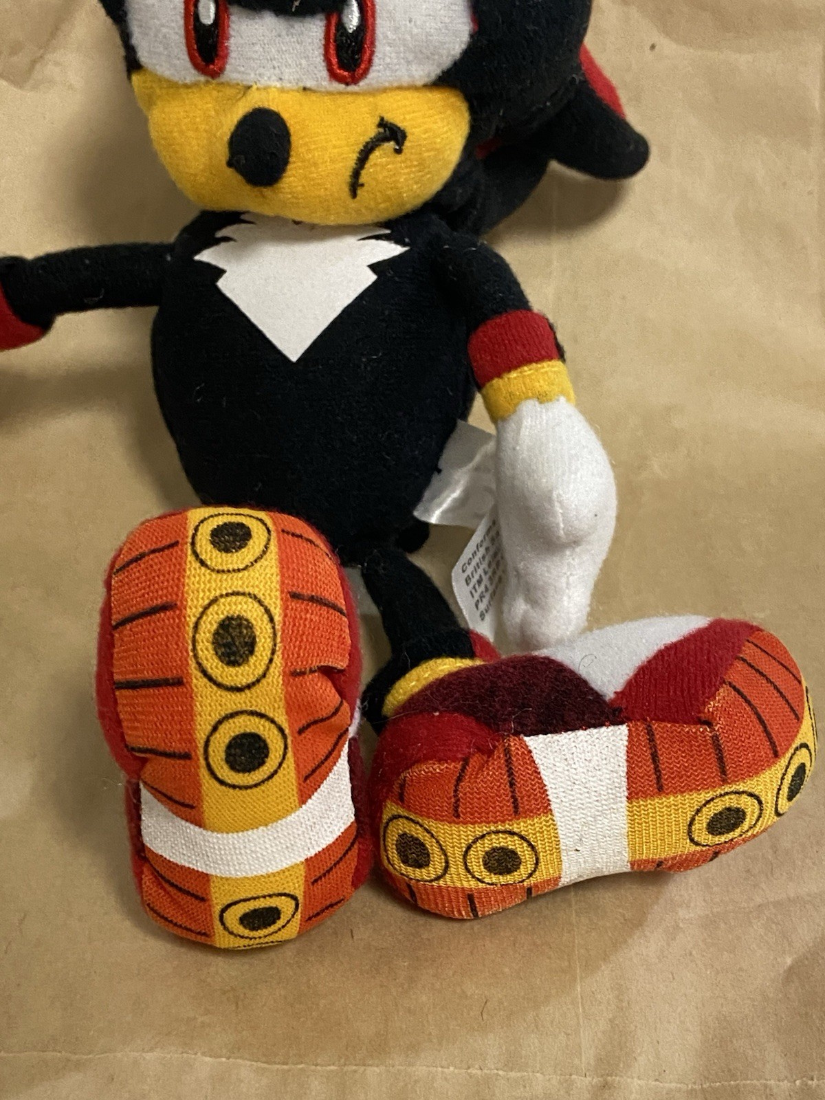 Sonic The Hedgehog Sonic X Shadow Plush Toy Gosh UK 10” Imperfect Used
