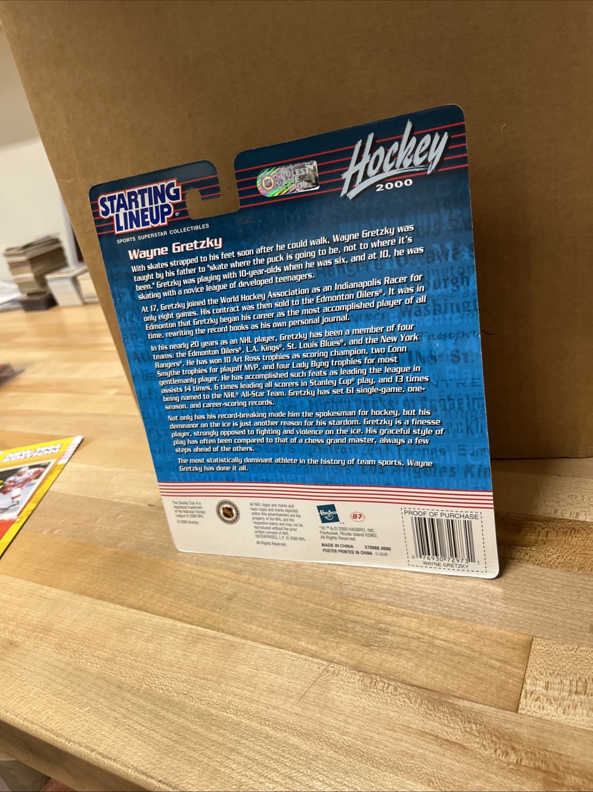 2000 Kenner Starting Lineup – Wayne Gretzky Special Poster Edition. Box 312