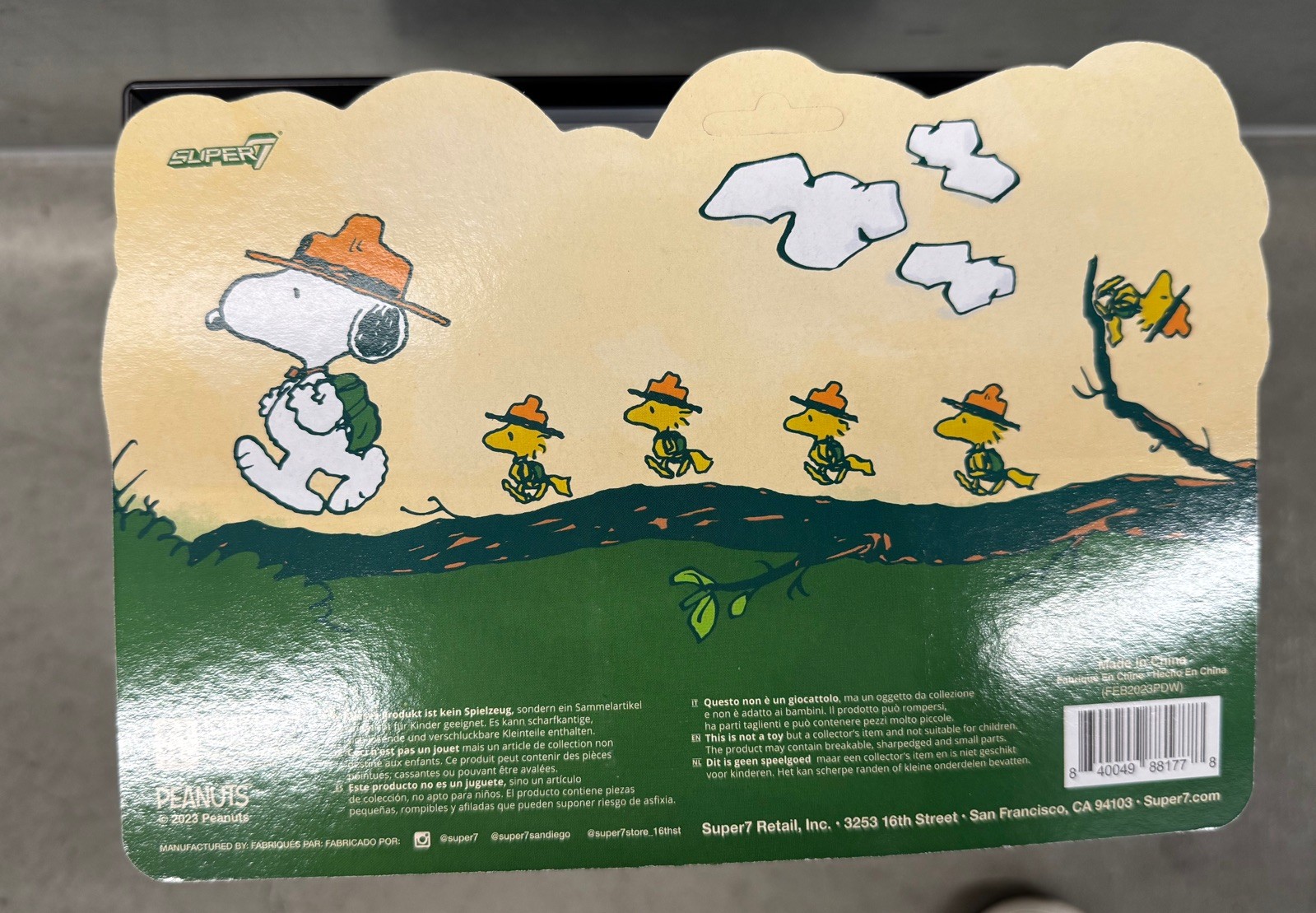 Super 7 Snoopy & Woodstock Super 7 Reaction Action Figure SDCC 2023 Exclusive