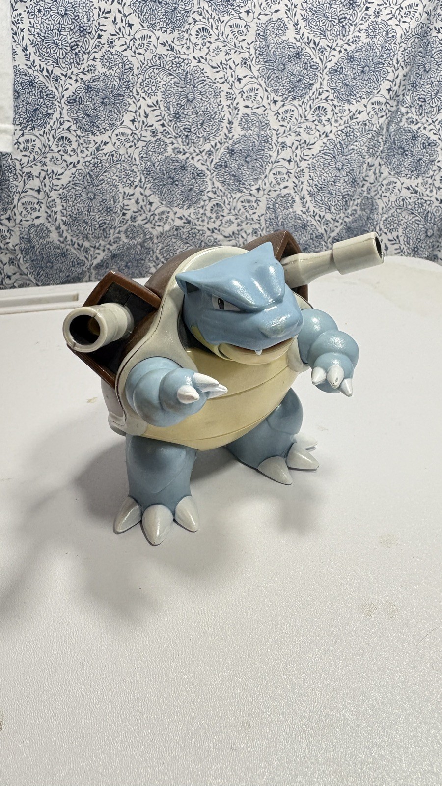 Pokémon Blastoise Action Figure Turtle Plastic Blue Beige Brown White 5 in