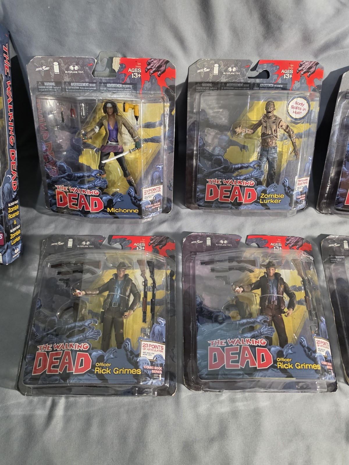 McFarlane Toys The Walking Dead Comic Book Series 1 and Boxed Sets Damaged Boxes