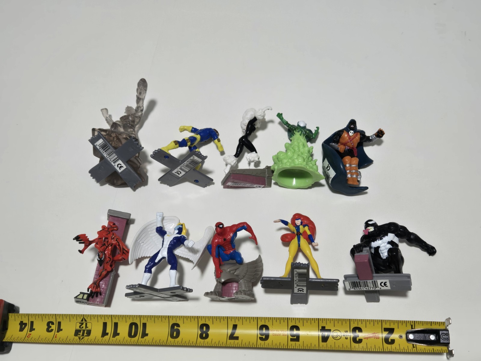 Vtg 1990&rsquo;s Marvel Applause Comic Book Heroes / Villains Cake Toppers Lot of 10