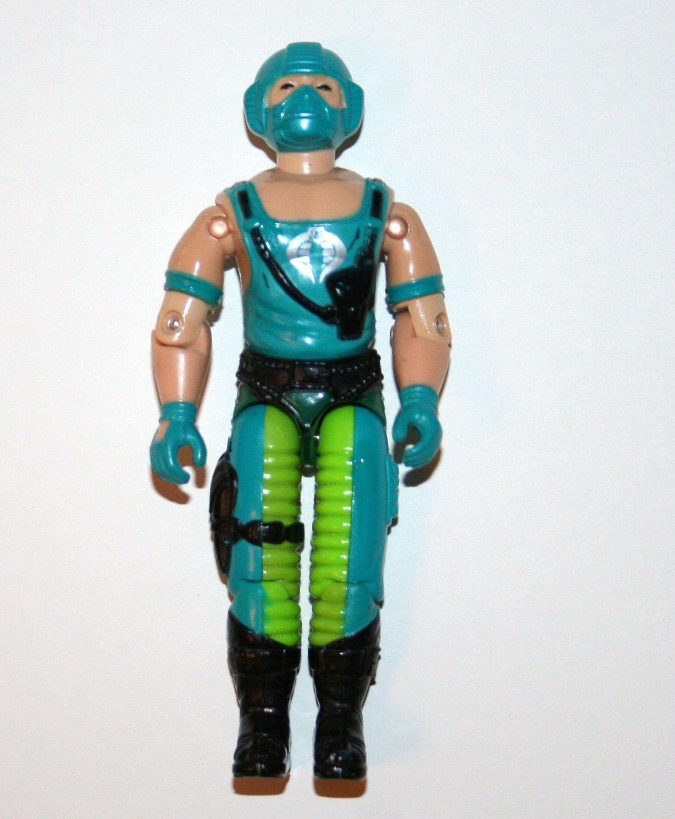 GI JOE 1984 Copperhead green helmet and gloves variant