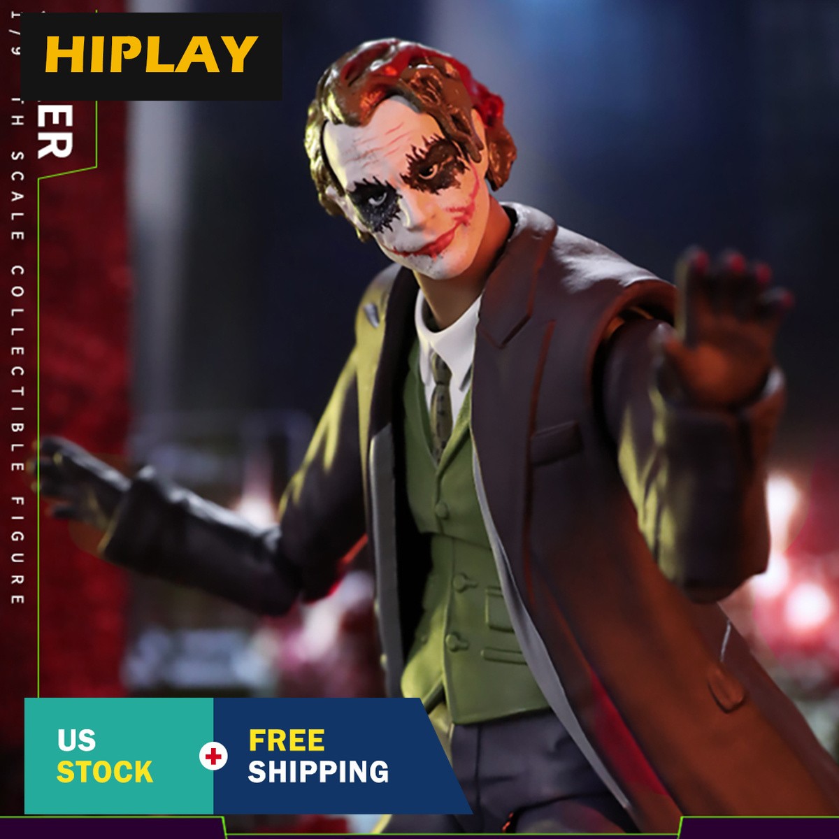 HiPlay Fondjoy Heath Ledger, Joker, 1:9 Scale Miniature Action Figue