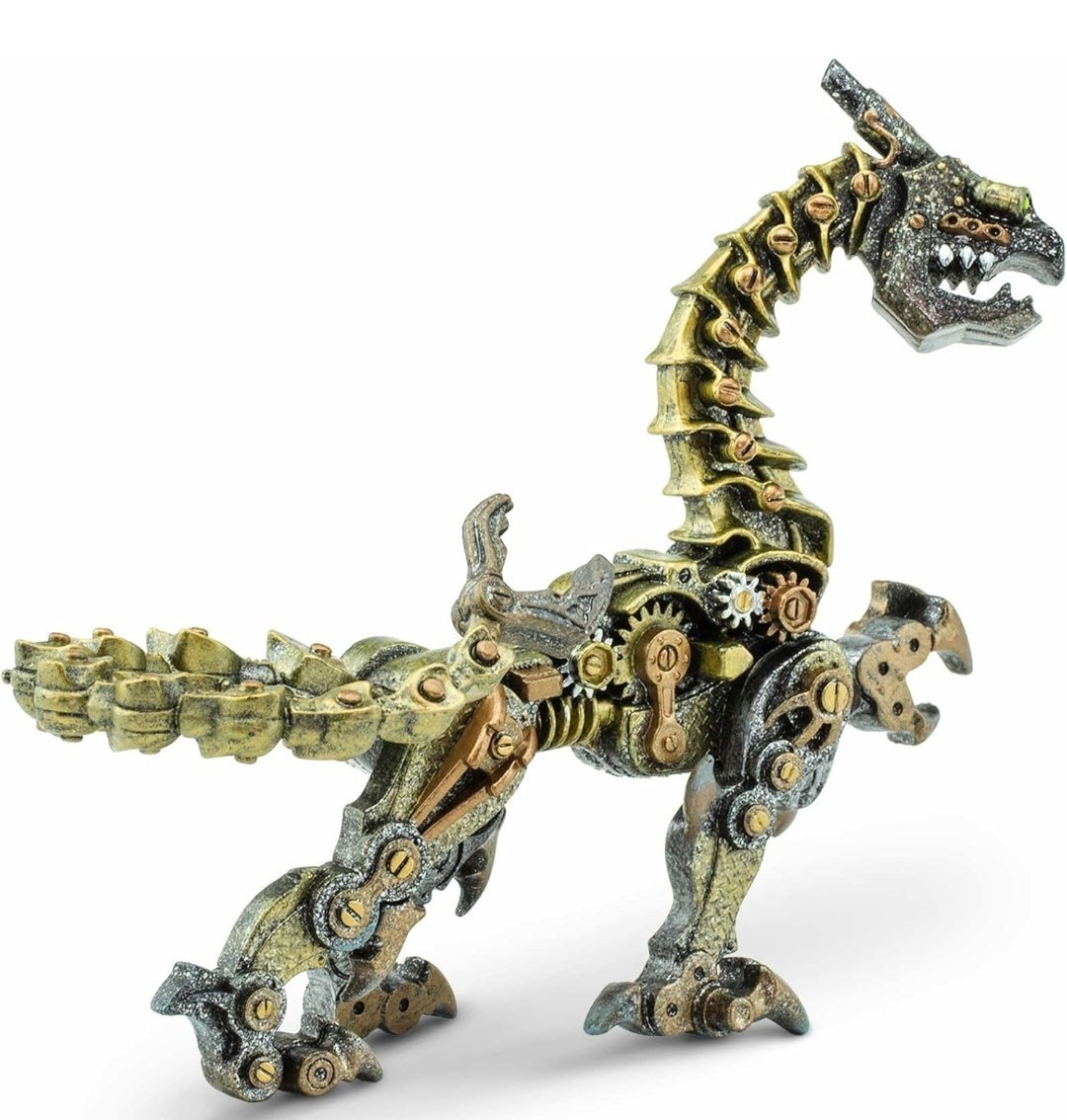 Safari LTD Steampunk Copper Clockwork Robot Dragon Figure 2019