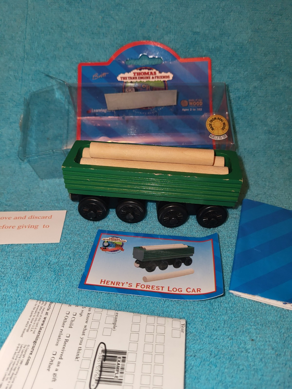 Thomas the Tank Engine – Henry&rsquo;s Forest Log Car (1998) – Good Condition