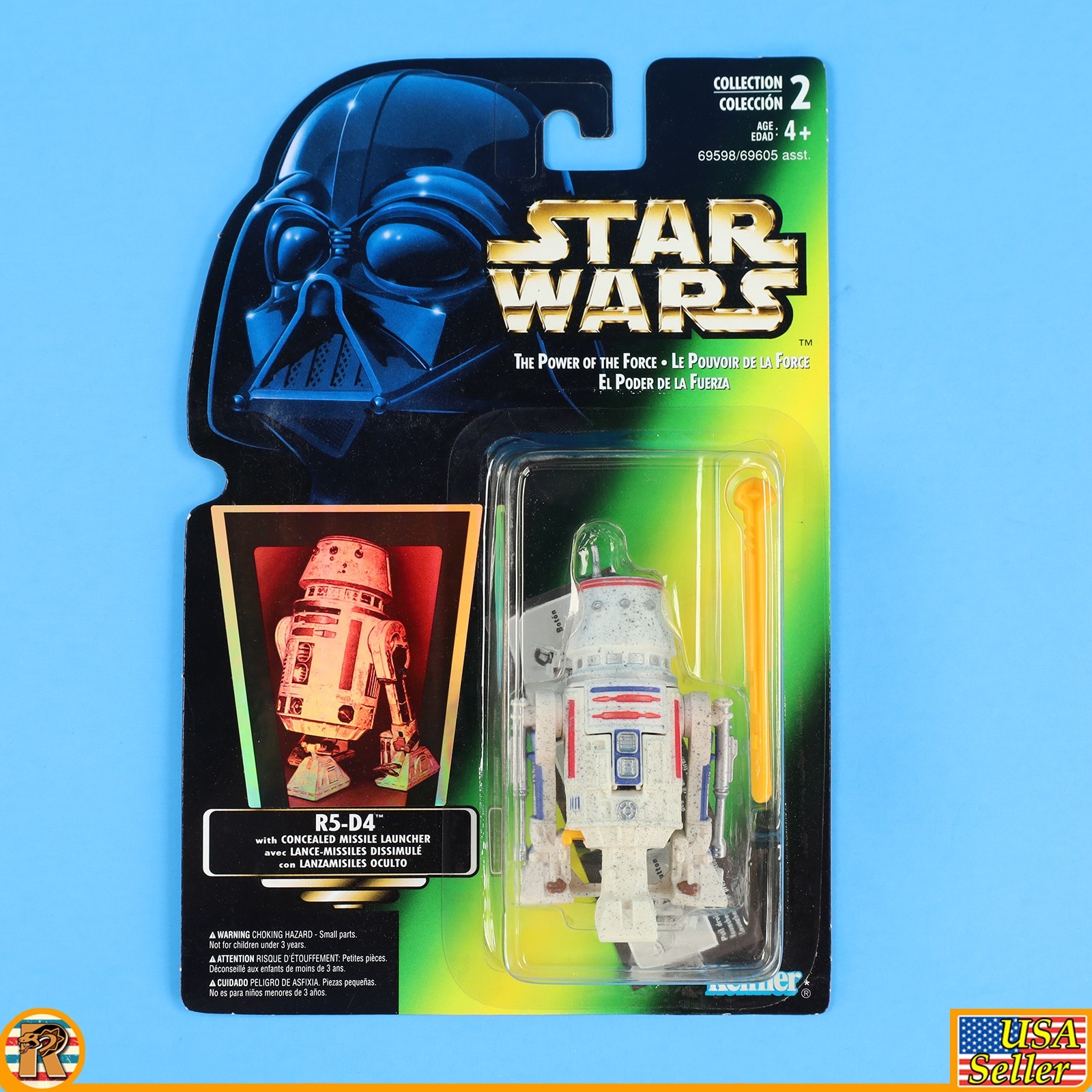 Star Wars – R5-D4 (Canada Tri Lingual) – POTF Green – MOC – [F-PTFG-34]