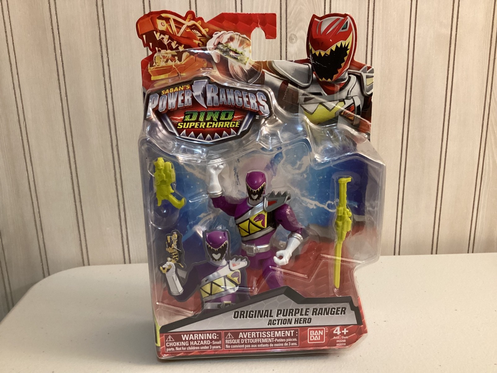 Power Rangers Dino Super Charge Original Purple Ranger Action Hero Rare New 2016