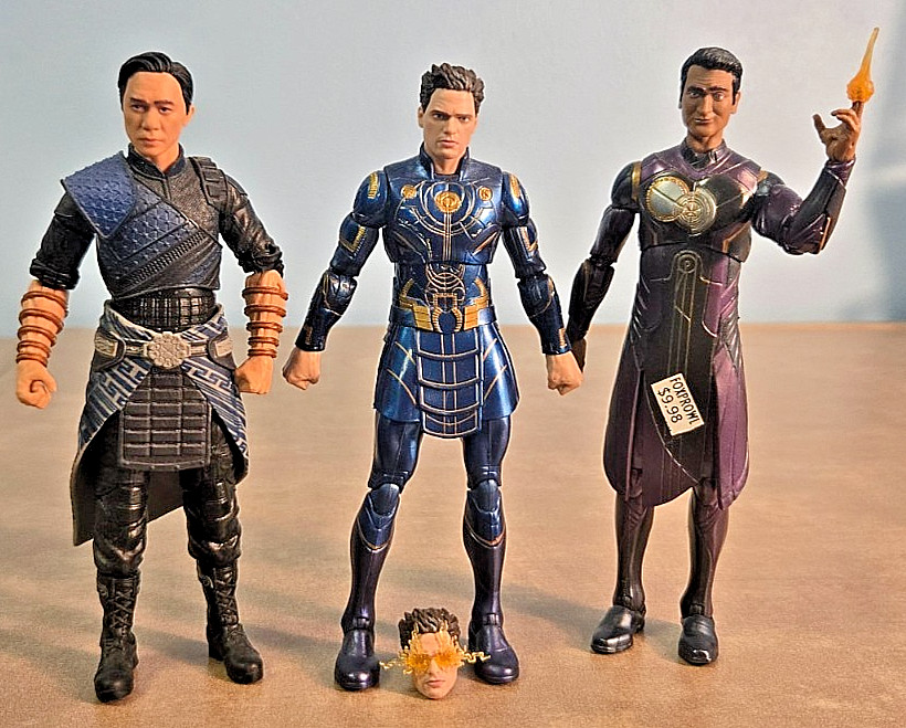 3 IKARIS, KINGO, SHANG-CHI 2020 Marvel Legends Series Eternals 6&Prime; Action Figures