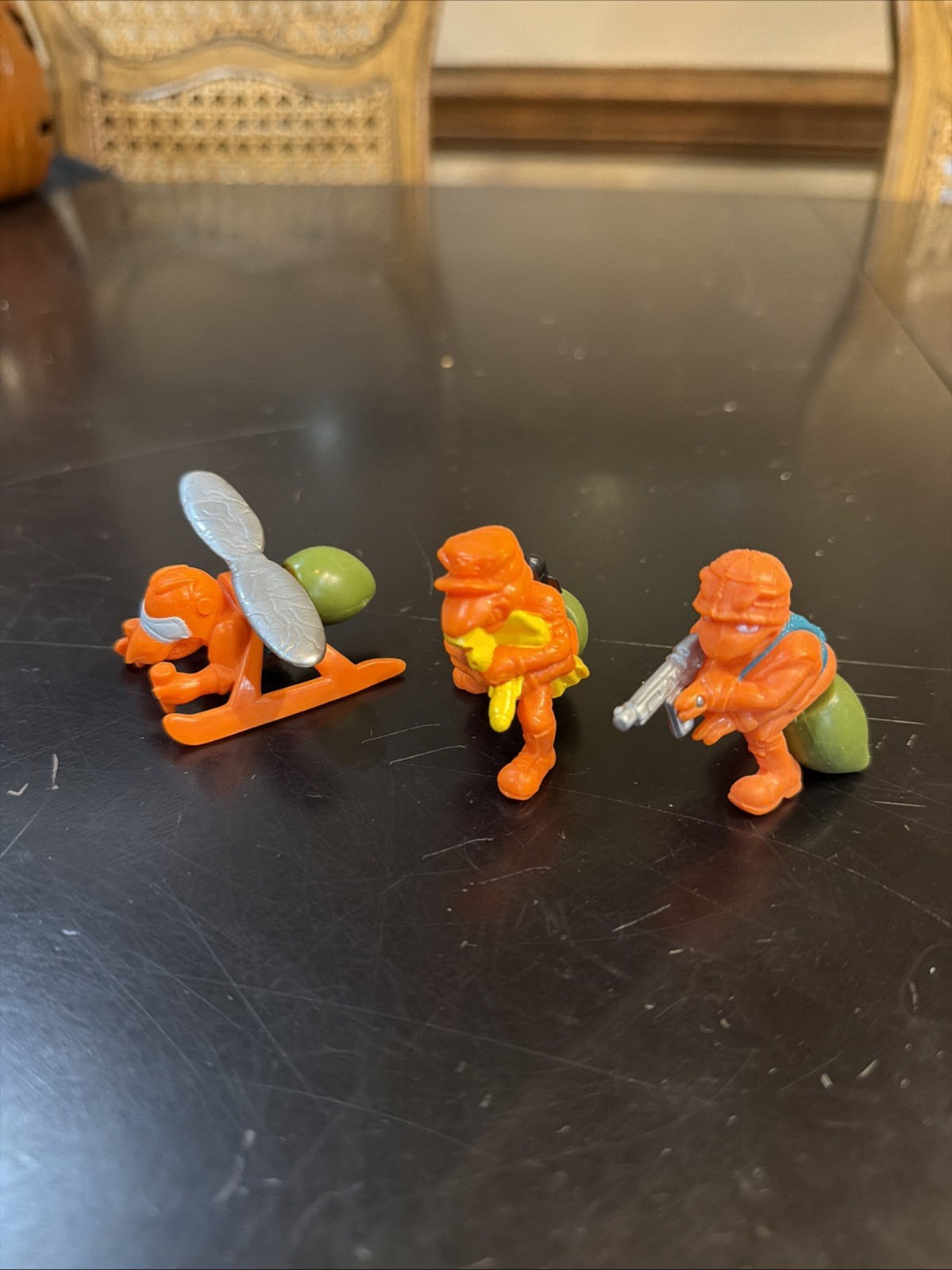 Army Ants Hasbro 1987 Orange: Aerial Assault Squad (complete) weapons & no box
