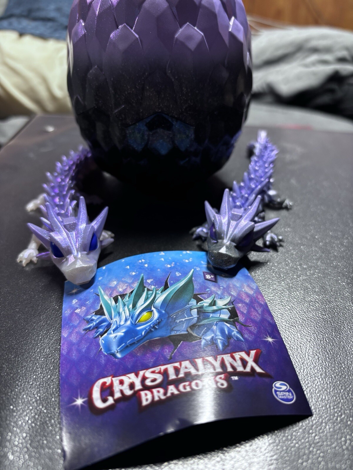 Crystalynx Dragons Crystal 12&Prime; Articulated Dragon Rare Twins
