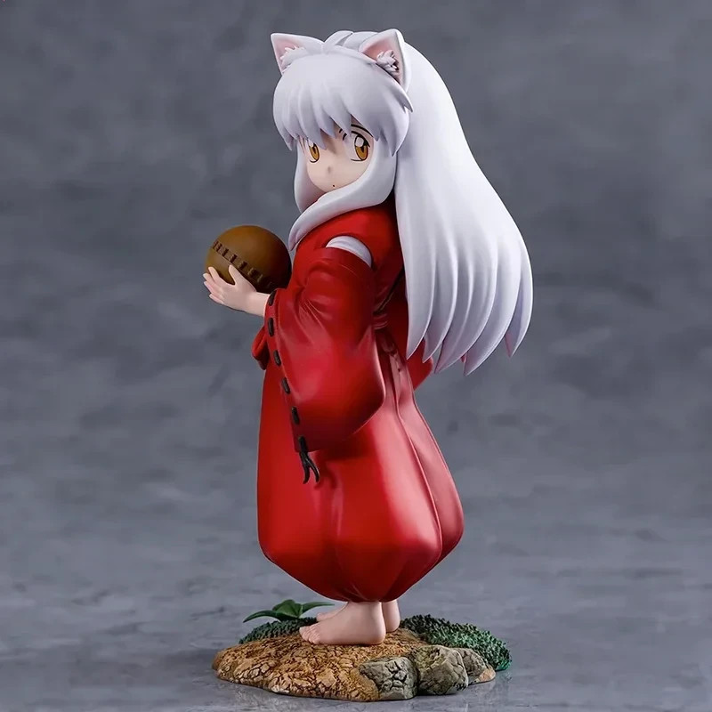 Inuyasha Anime Figures Cute Inuyasha Sesshoumaru Action Figurine Childhood Stand