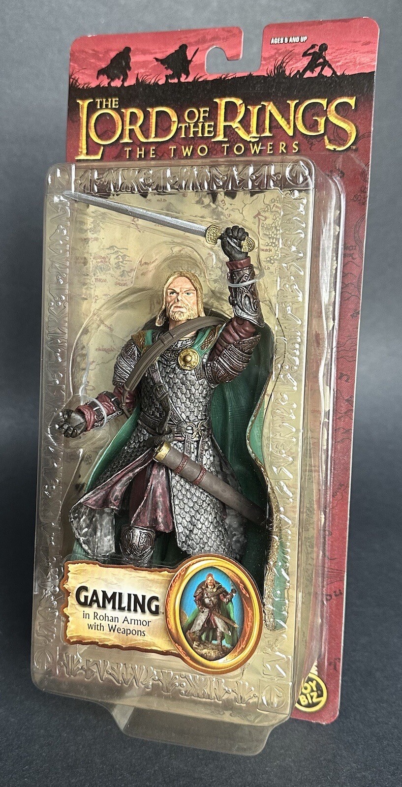 Lord of the Rings NEW Gamling Rohan Armor Guard Two Towers 2004 Figure Toy Biz