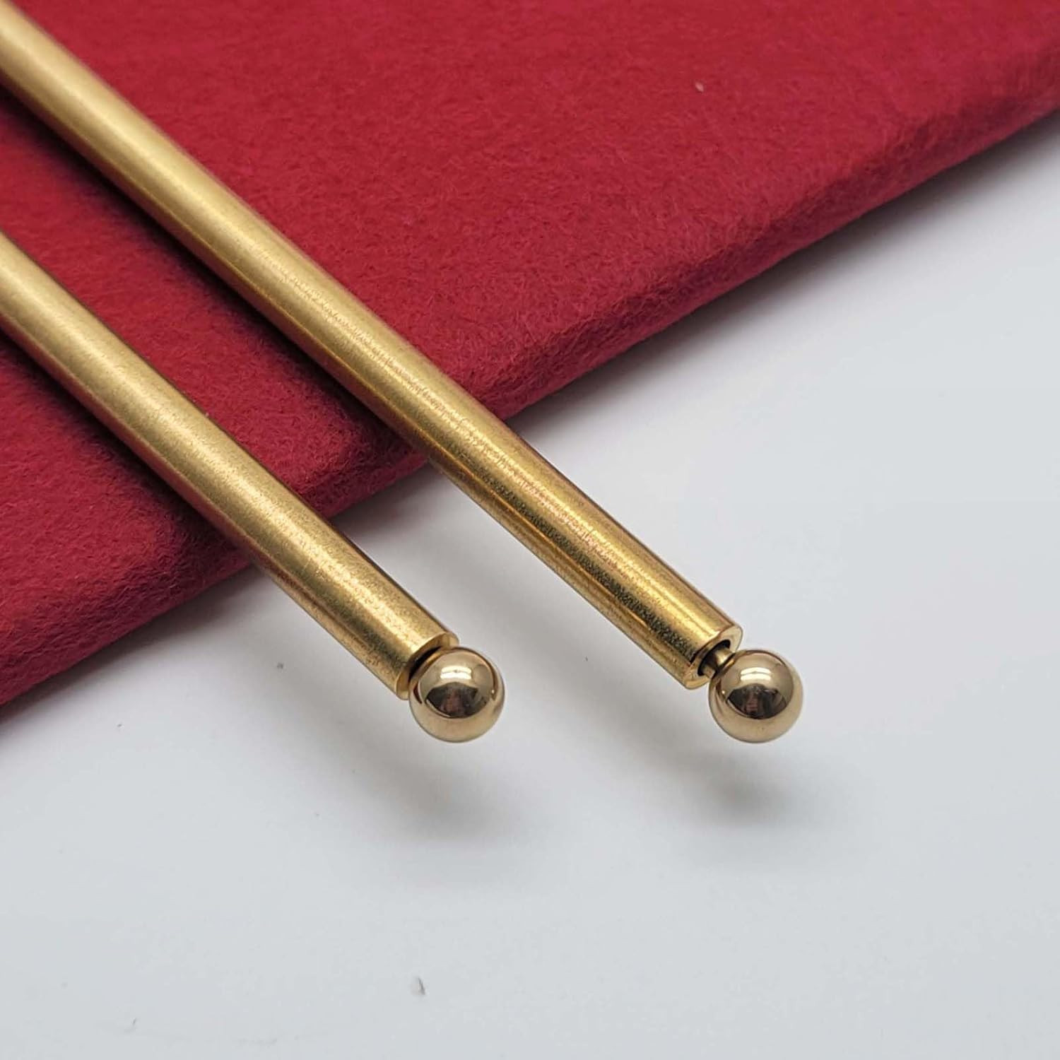 Brass Dowsing Rods – 2Pcs Divining with Bag – Witching Sticks, Spirit…