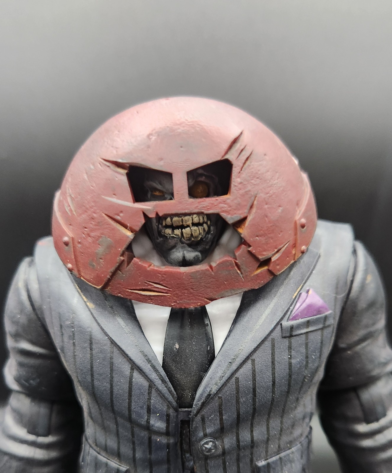 Marvel Legends Custom Zombie Juggernaut Head 1/12 Scale Painted