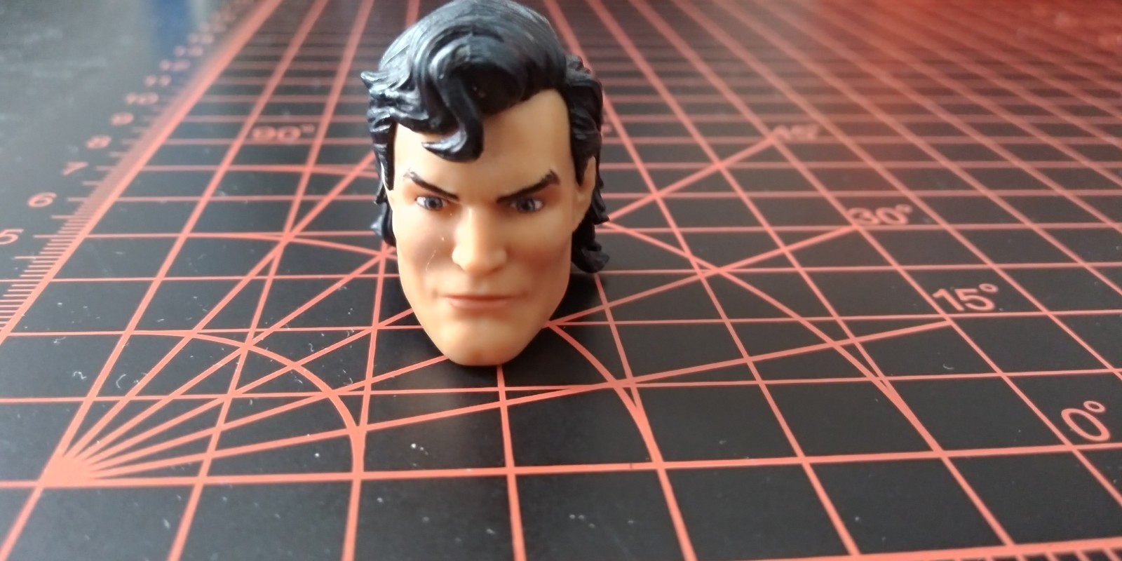 McFarlane DC Direct Page Punchers Zero Hour Superman HEAD SCULPT ONLY