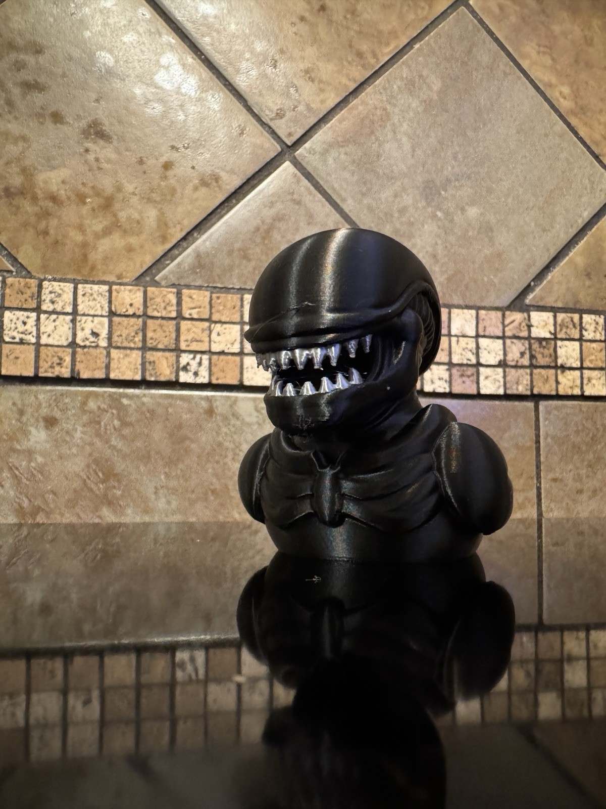 FDM Alien Xenomorph Jeep Dash Duck with Liquid Metal Teeth Ducking