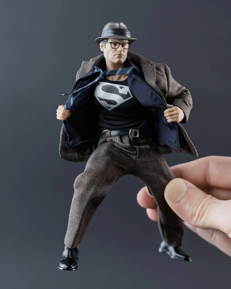 MF05-BRN: MUFF 1/12 Clark Kent Protector of Metropolis 6&Prime; Action Figure – Brown