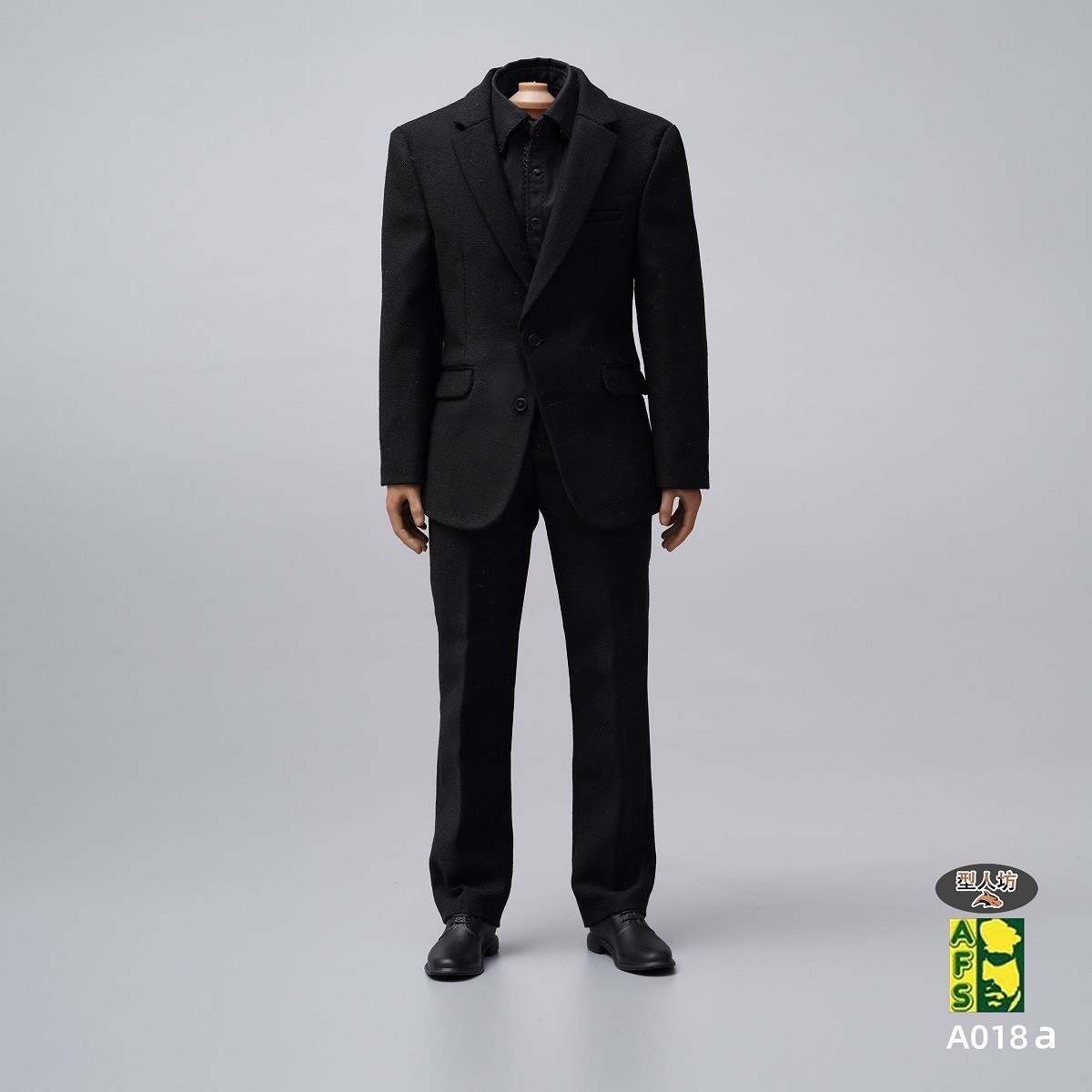 AFS A018 1/6 Shirt Pants Belt Black Suit Clothes Fit 12 » Male Action Figure Toy