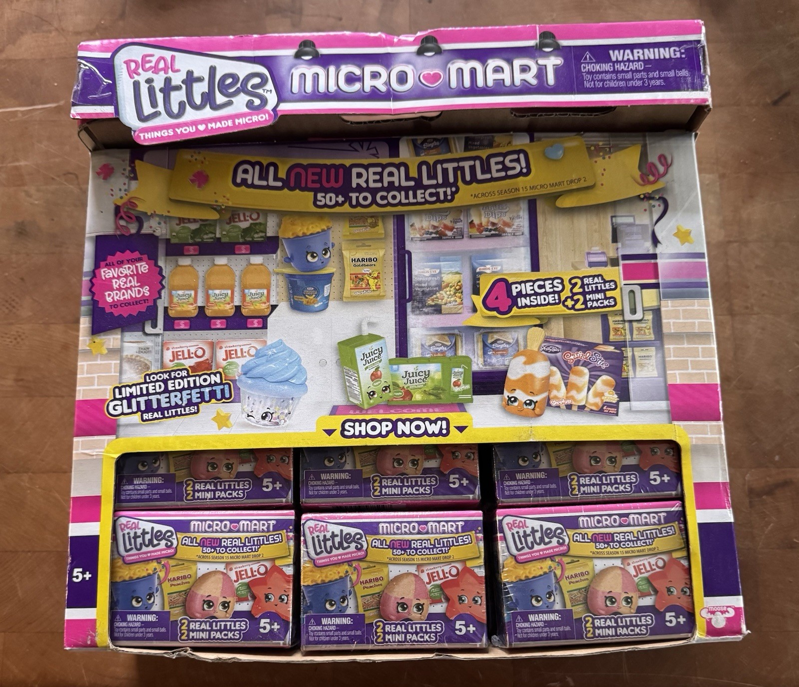 *NEW* REAL LITTLES Micro Mart Mystery Mini Packs, Sealed – 4 In Each Box