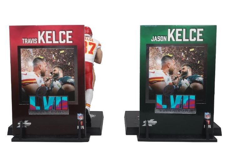 Travis Kelce / Jason Kelce (Chiefs / Eagles) NFL 7&Prime; McFarlane 2-Pack