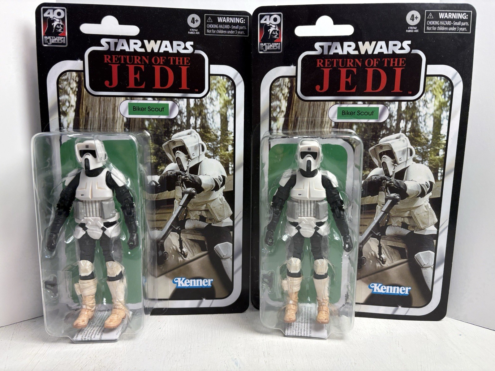 Star Wars Black Series Return of the Jedi 40th Anniv BIKER SCOUT – Lot Of 2