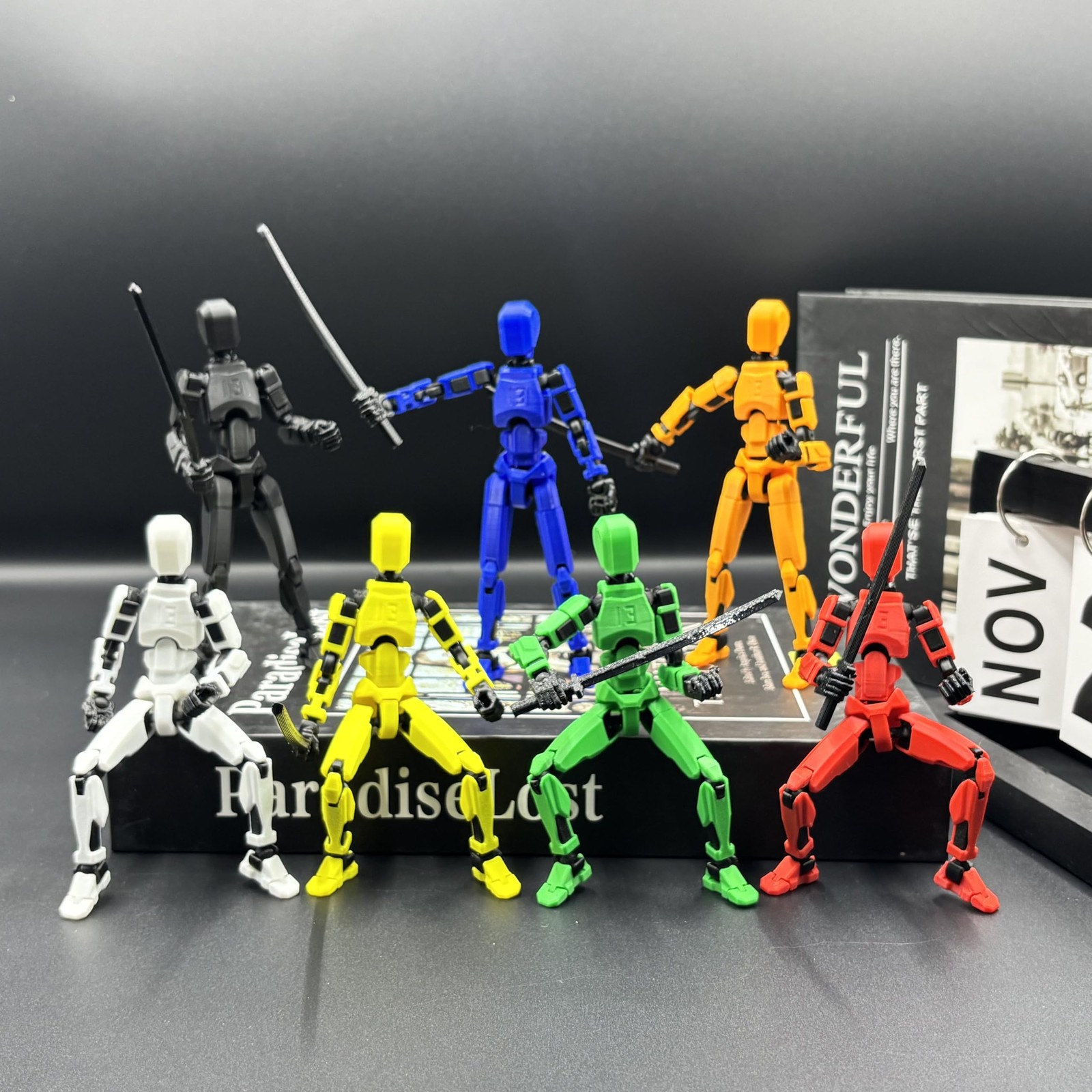 5PCS Assembly Completed T 13 Action Figure 3D Printed Multi-Jointed Movable,L…